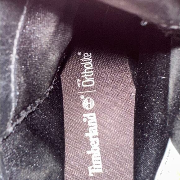 Timberland Heeled Boot Allington Black Leather 6" Lace-Up Rubber Sole - Picture 8 of 9